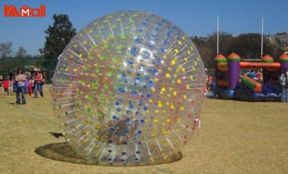 big zorb ball with many colors